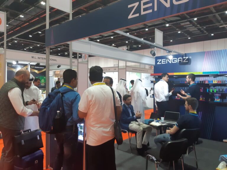 Zengaz booth at international exhibitions