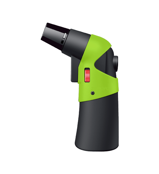 The Zengaz ZT-30 torch in neon green and black.