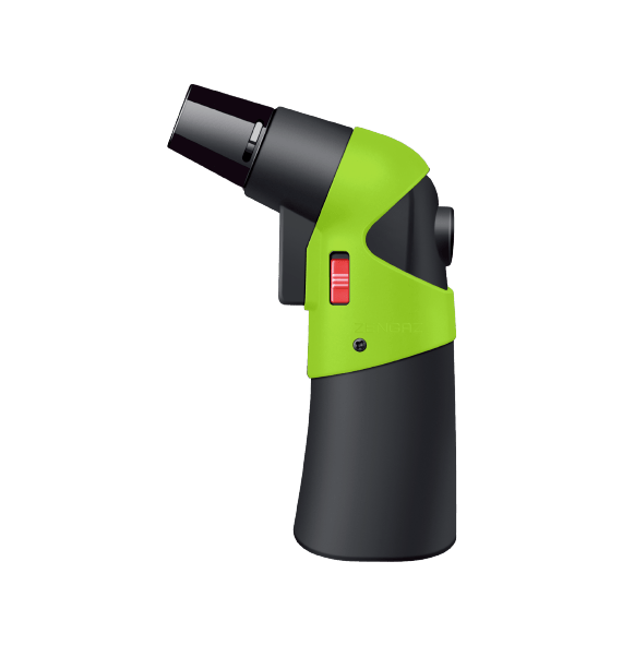 The Zengaz ZT-30 torch in neon green and black.