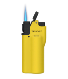 The Zengaz ZT-66 torch in yellow with flame.