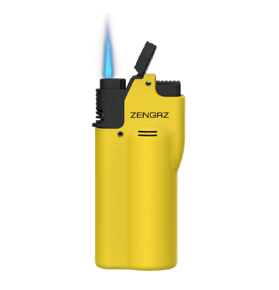 The Zengaz ZT-66 torch in yellow with flame.