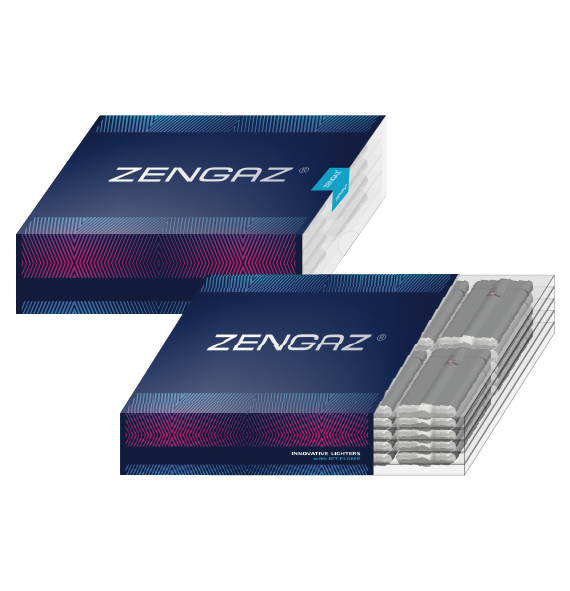 The Zengaz ZL-18 lighter collection packaging.