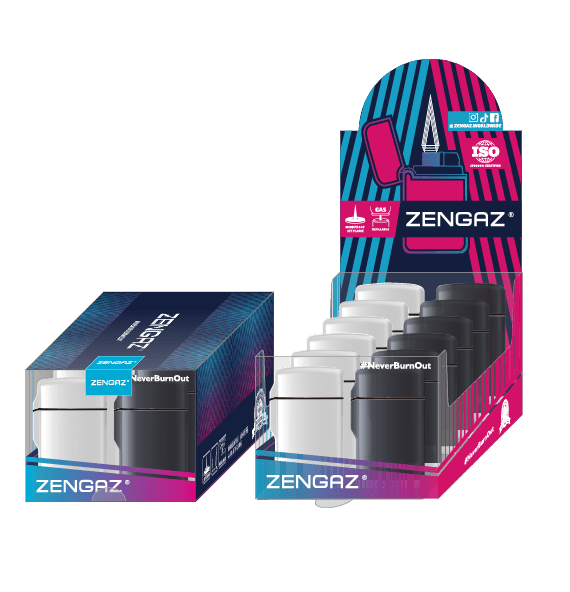 The Zengaz ZL-10 lighter collection packaging.