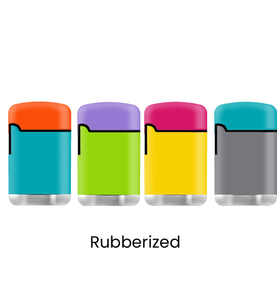 The Zengaz ZL-3 lighter collection rubberized.