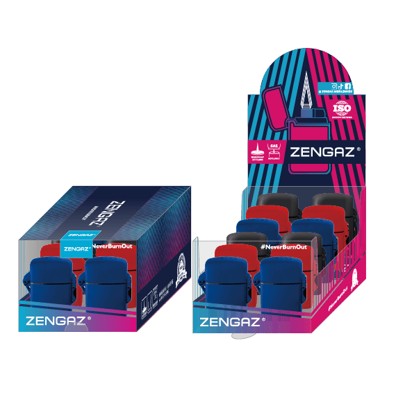 The Zengaz ZL-4 lighter collection packaging.