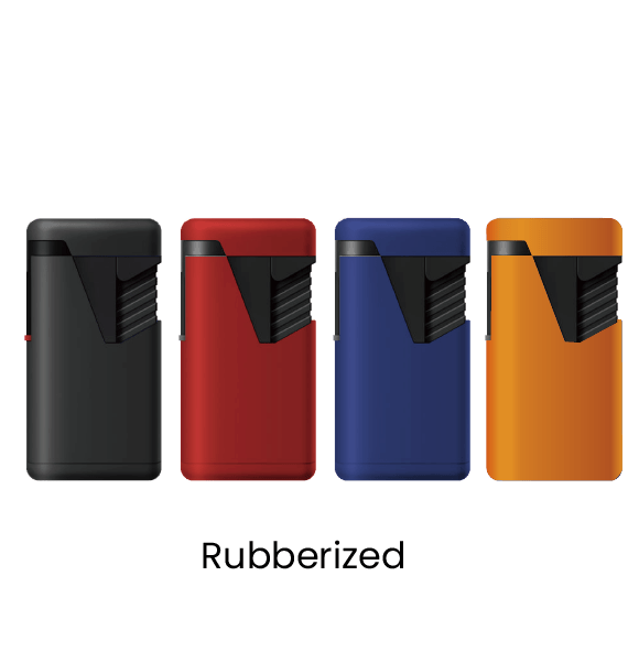 The Zengaz ZL-9 lighter collection rubberized.