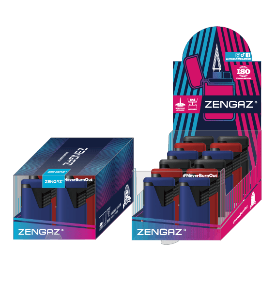The Zengaz ZL-9 lighter collection packaging.